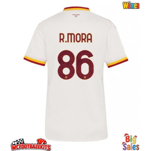AS Roma Rodrigo Mora #86 Replica Away Stadium Shirt for Women 2026-27 Short Sleeve